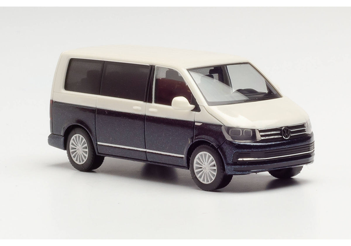 1/87 VW T6 Bicolor Weiß/Starlight Blue Metallic