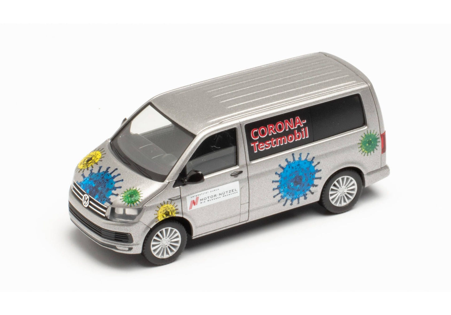 1/87 Volkswagen (VW) T6 Bus Corona Virus Testing Vehicle District of Hof / Motor Nützel