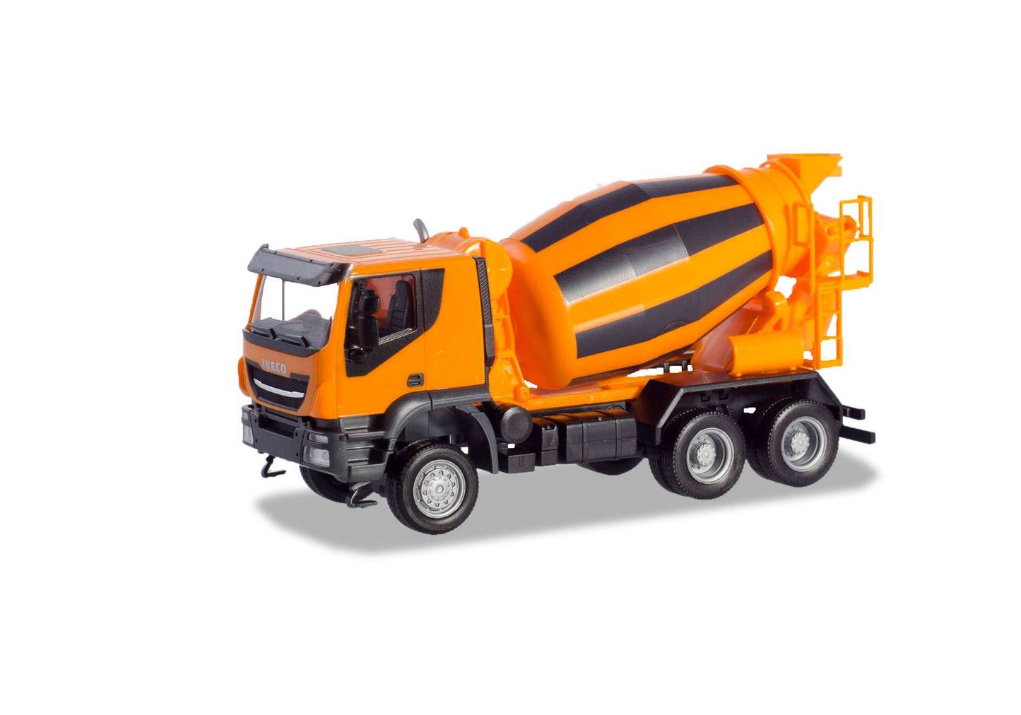 1/87 Iveco Trakker 6x6 Concret Mixer Truck Orange