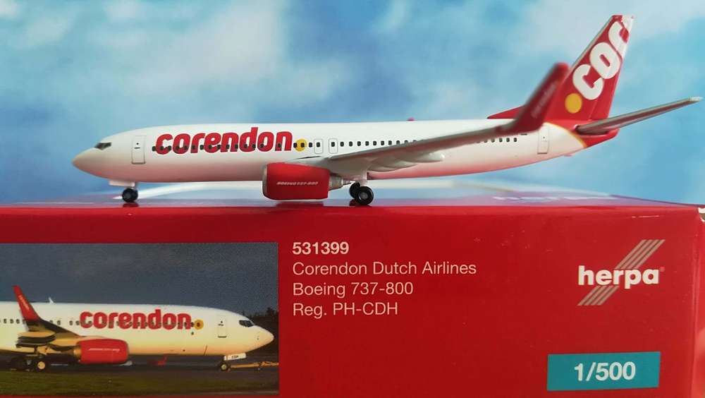 1/500 Corendon Dutch Airlines Boeing 737-800 PH-CDH
