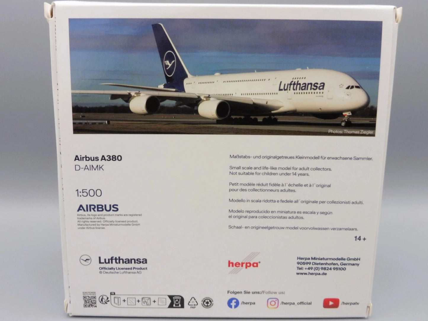 1/500 Lufthansa Airbus A380 D-AIMK