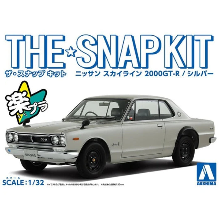 1/32 SNAP NISSAN SKYLINE 2000 GT-R (Silver)