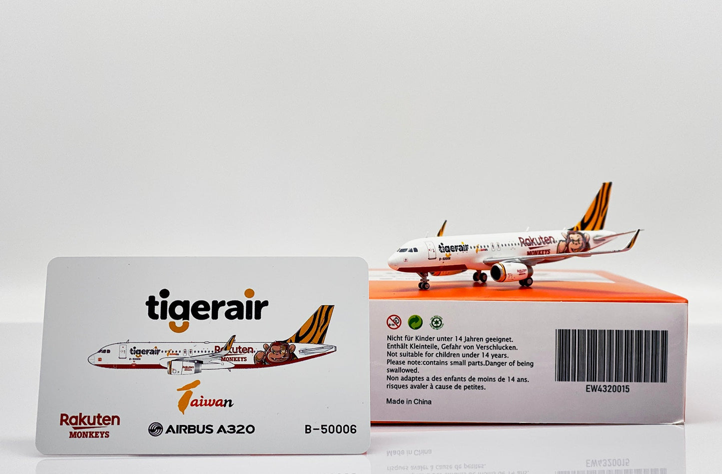 1/400 Tigerair Taiwan Airbus A320 B50006 Rakuten Monkeys Livery