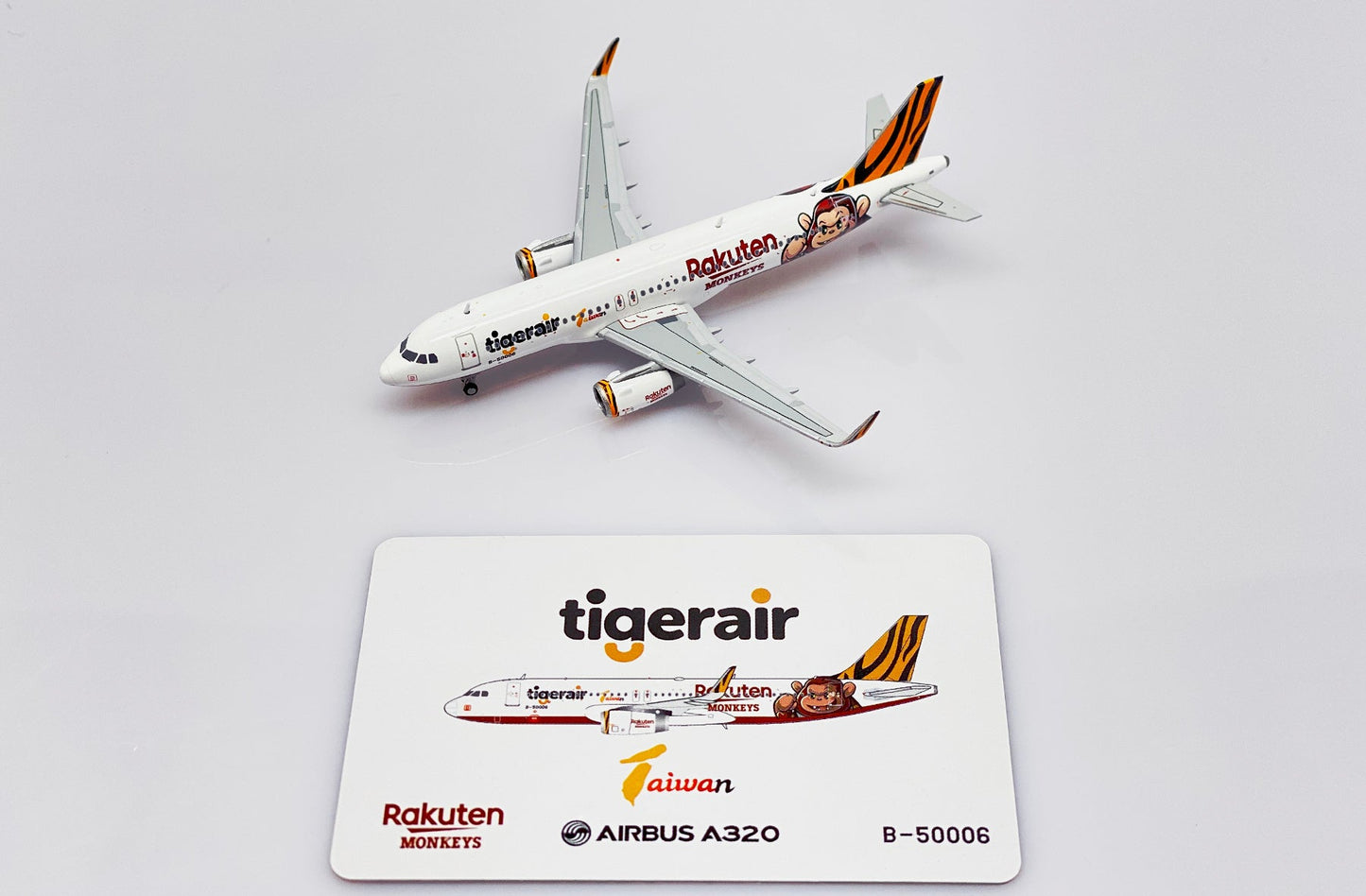 1/400 Tigerair Taiwan Airbus A320 B50006 Rakuten Monkeys Livery