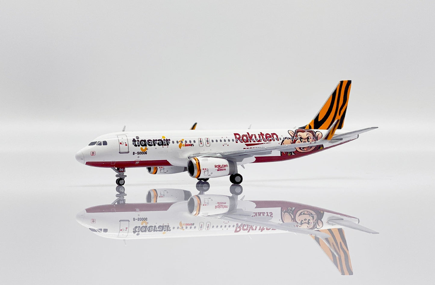 1/400 Tigerair Taiwan Airbus A320 B50006 Rakuten Monkeys Livery