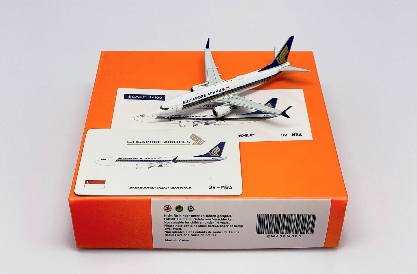 1/400 Singapore Airlines B737 MAX-8 9V-MBA