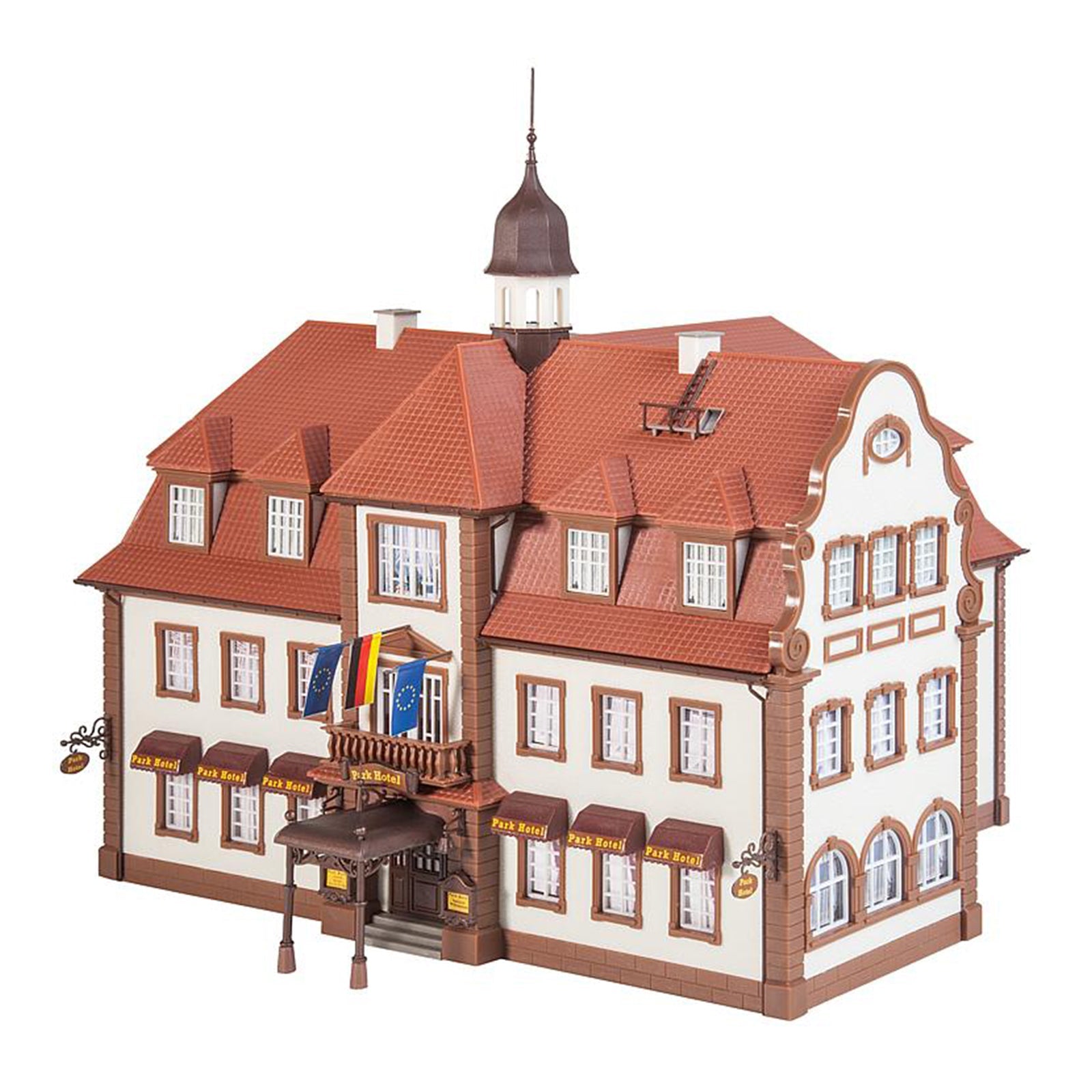 Lot Bâtiments FALLER HO Maquettes Montées : Hôtel, église, Immeubles, Maison, Plastique