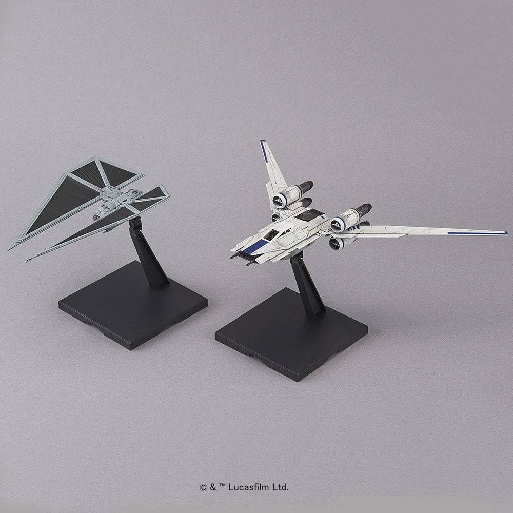 1/144 UWING FIGHTER and TIE STRIKER