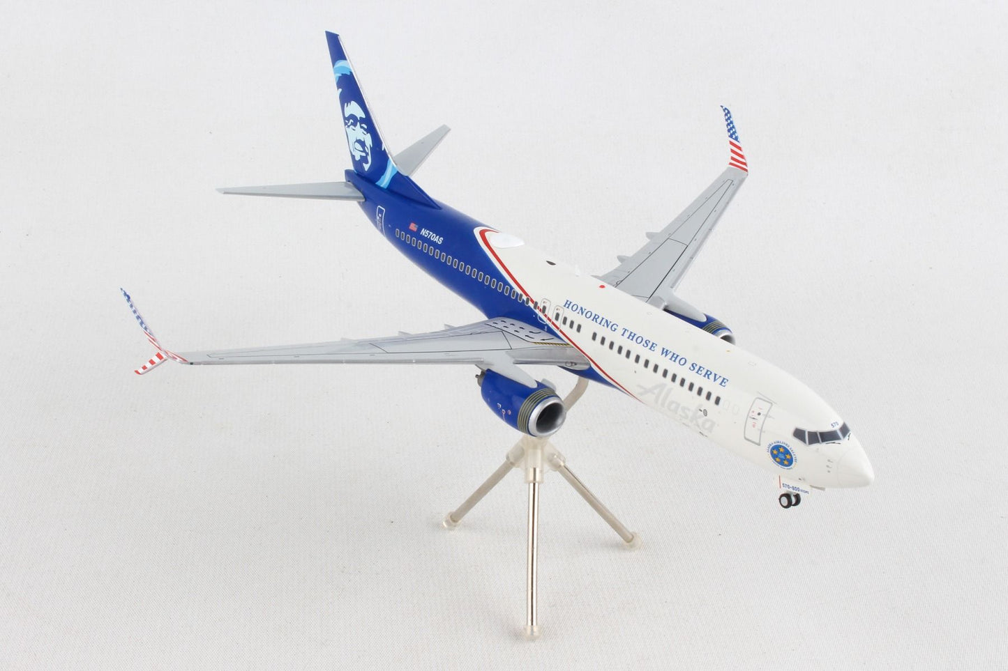 1/200 Alaska B737800S N570AS Honoring Those Who Serve