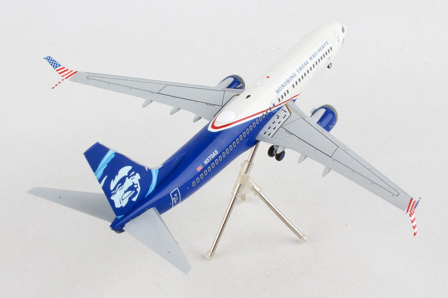 1/200 Alaska B737800S N570AS Honoring Those Who Serve