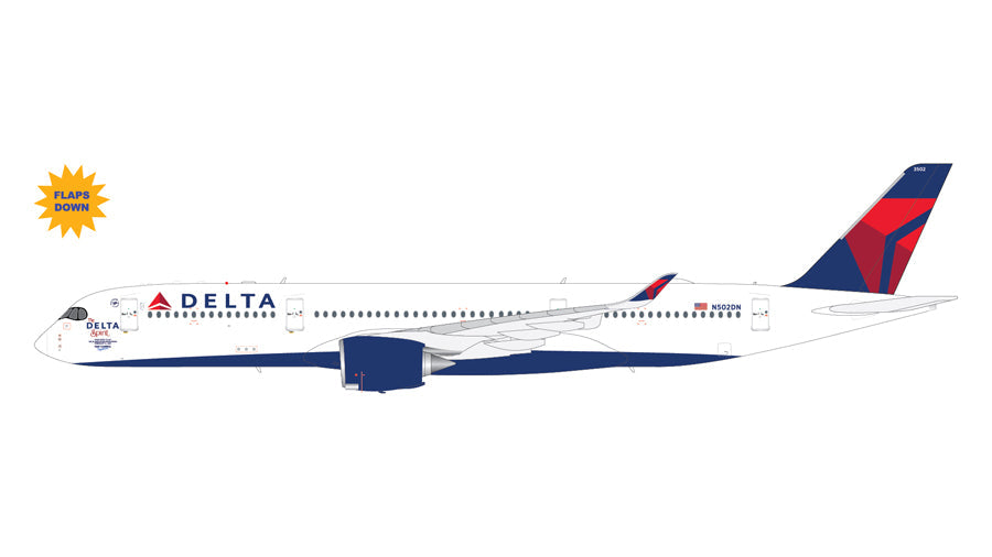1/200 Delta Airlines A350-900 Flaps Down N502DN - The Delta Spirit -
