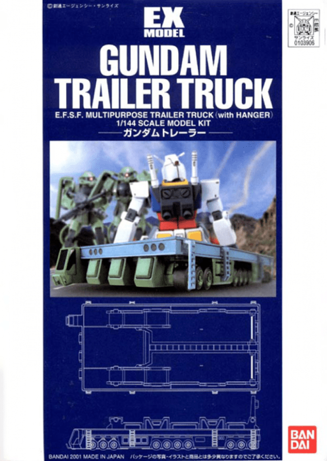 1/144 EX01 Gundam Trailer Truck