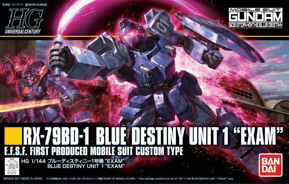 HG 1/144 BLUE DESTINY UNIT1 EXAM