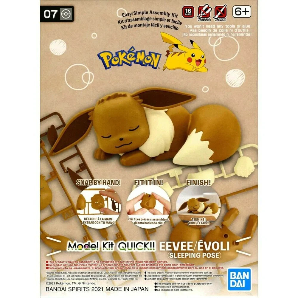 Pokemon Model Kit QUICK!! 07 EEVEE(GOODNIGHT POSE)