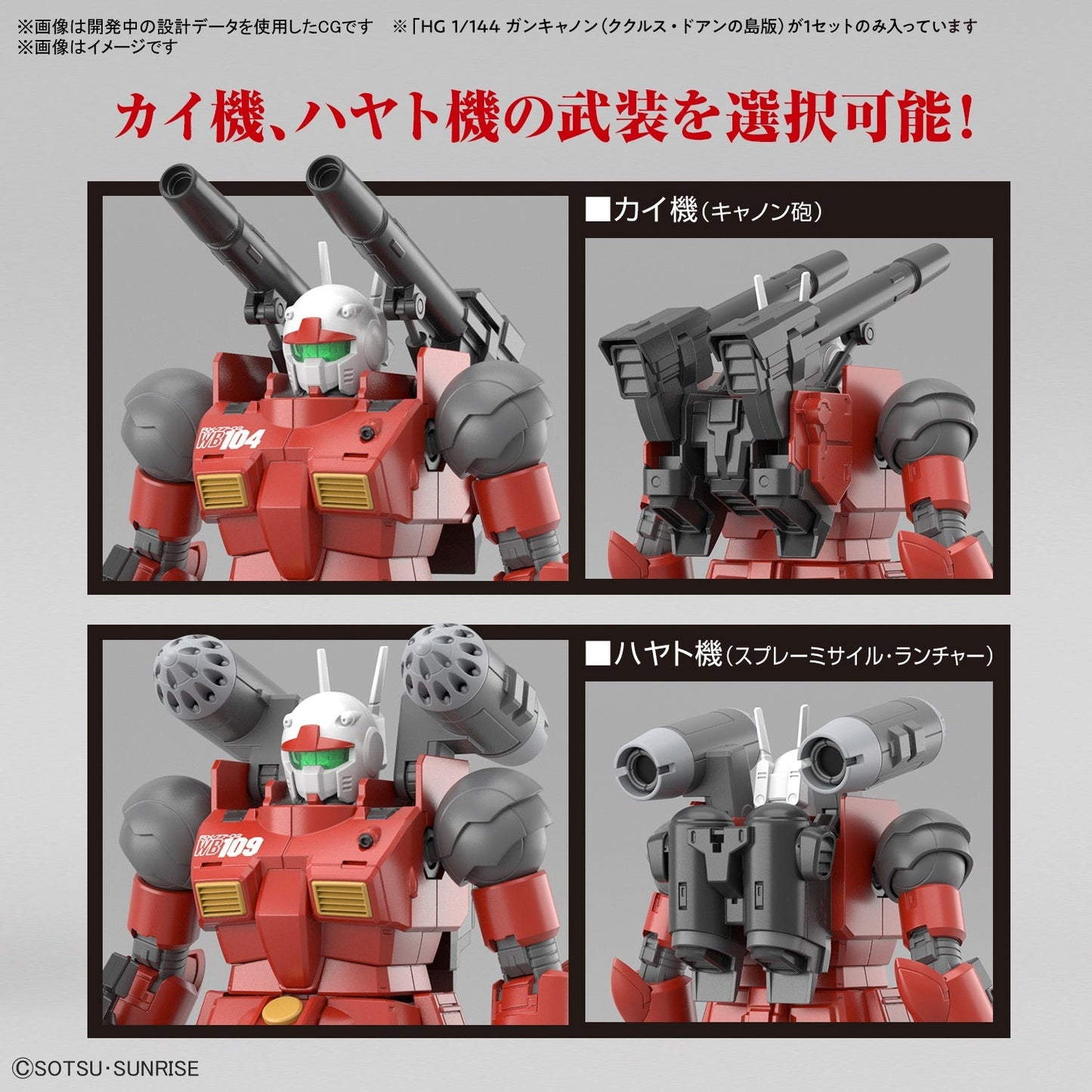 HG 1/144 GUNCANNON (CUCURUZ DOAN’S ISLAND Ver.)