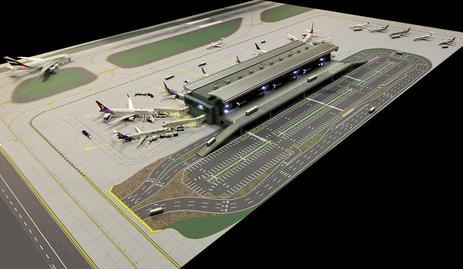 1/400 Air-Side/Land-Side Airport Terminal