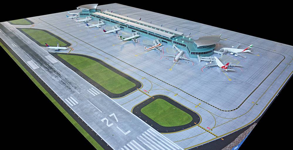 1/400 Deluxe Airport Terminal with Double Rotundas