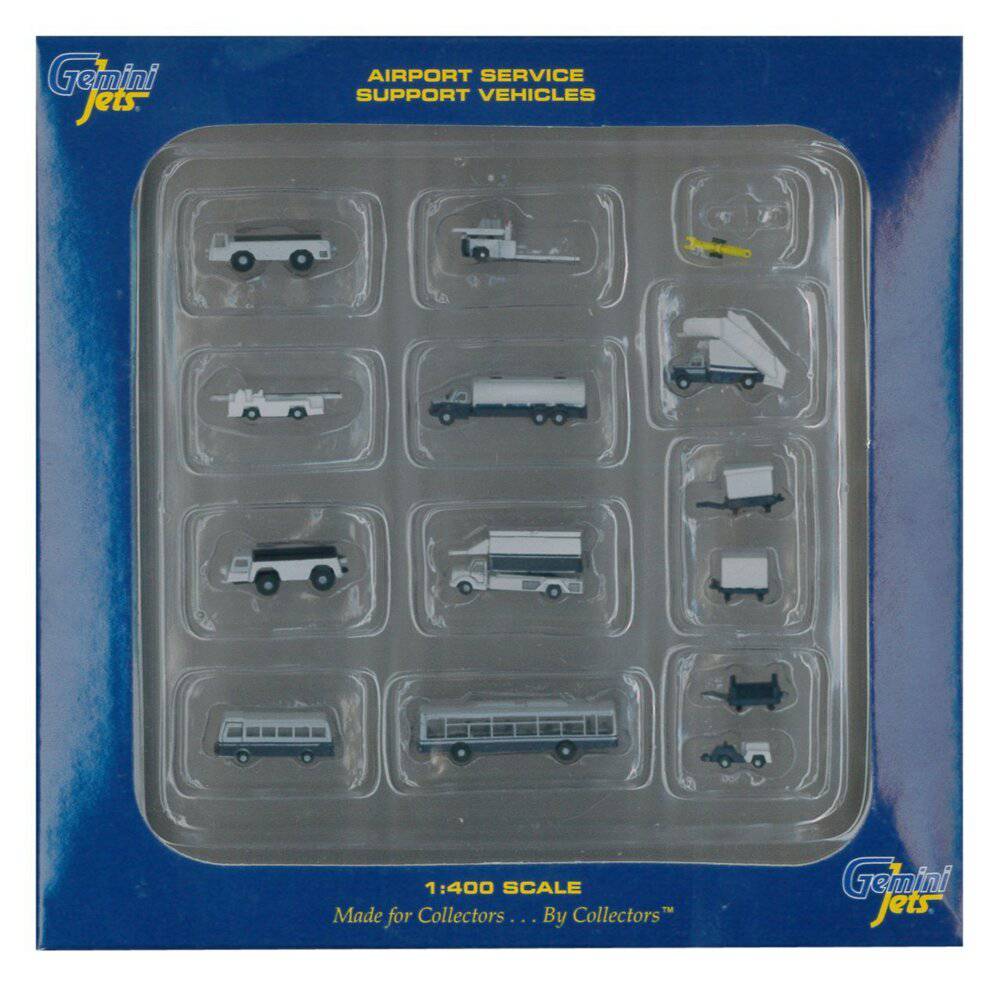 1/400 14-Piece Airport GSE Vehicle Set