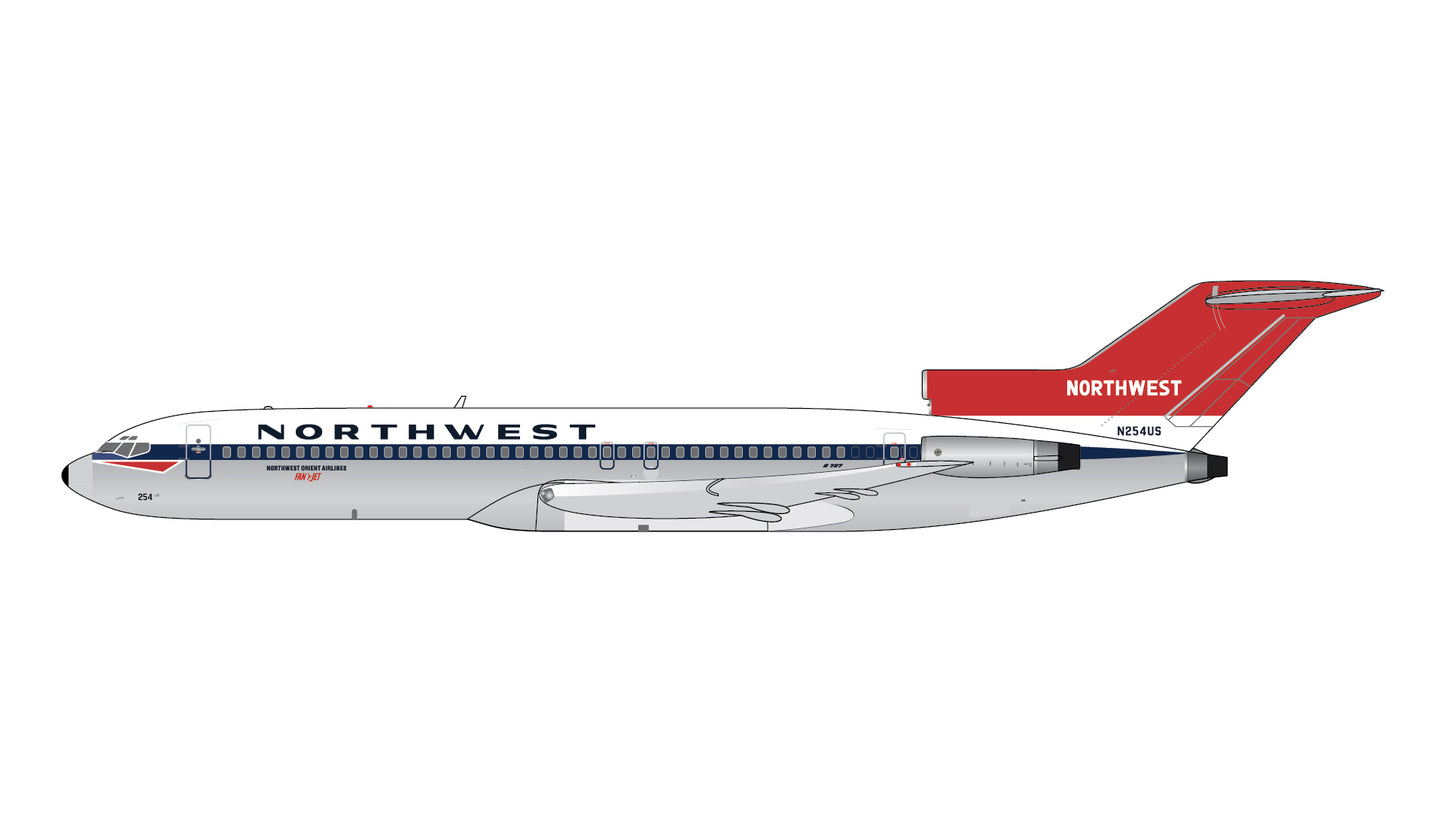 image1_1/400 Northwest Orient Airlines B727-200 N254US (Delivery Livery w/ Polished Belly)