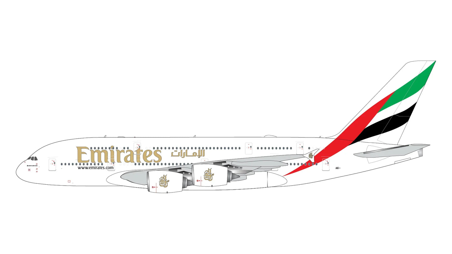 1/400 Emirates A380 A6EVC