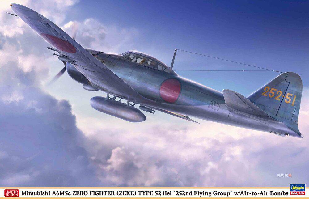 1/32 Mitsubishi A6M5c ZERO FIGHTER ZEKE TYPE 52 Hei - 252nd Flying Group - w/Air-to-Air Bombs