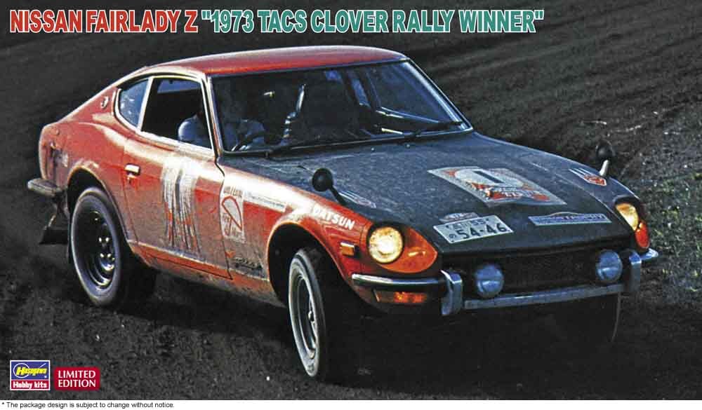 1/24 NISSAN FAIRLADY Z 1973 TACS CLOVER RALLY WINNER