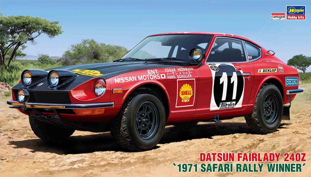 1/24 DATSUN FAIRLADY 240Z - 1971 SAFARI RALLY WINNER -
