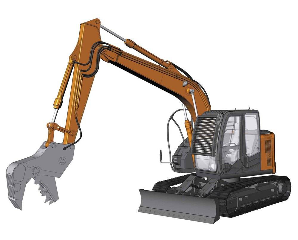 1/35 HITACHI EXCAVATOR ZAXIS 135US CRUSHER