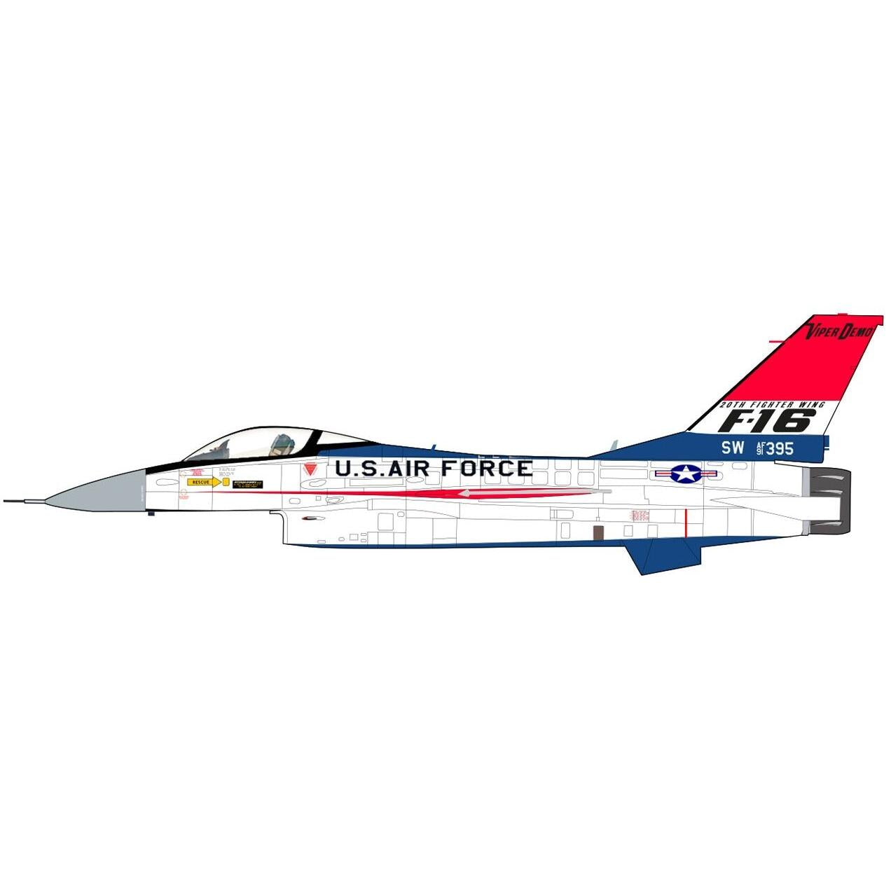 1/72 F-16CM "Viper Demo" 91-0395 Shawn AFB 2024
