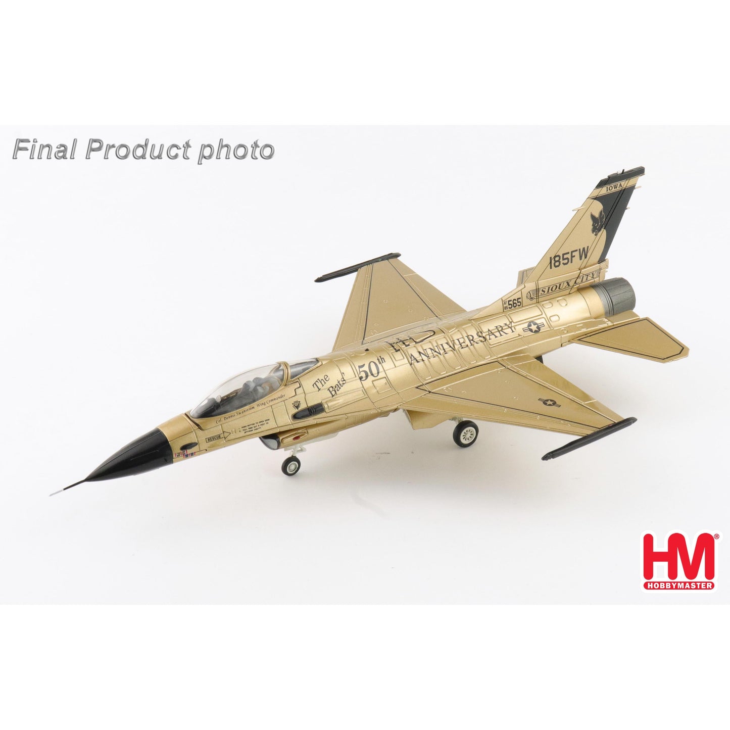 1/72 F-16A "Golden Bat Viper" 85-1565 185 ARW Iowa ANG 2022