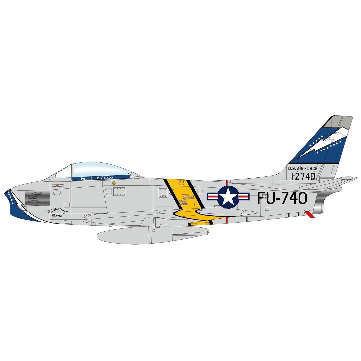 1/72 F-86F "Gene Kranz" 24872 USAF EAA Aviation Museum
