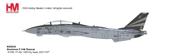 1/72 Grumman F-14A Tomcat 161296 VF-154 USS Ktty Hawk 2003 - OIF -
