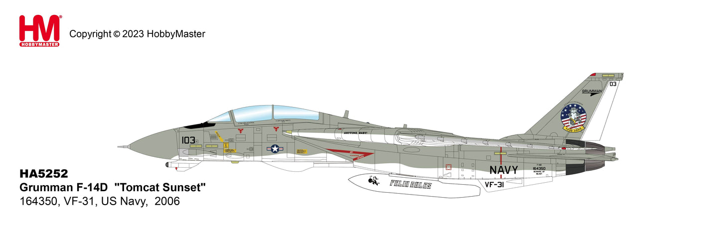 1/72 F-14D "Tomcat Sunset" 164350 VF-31 US Navy 2006