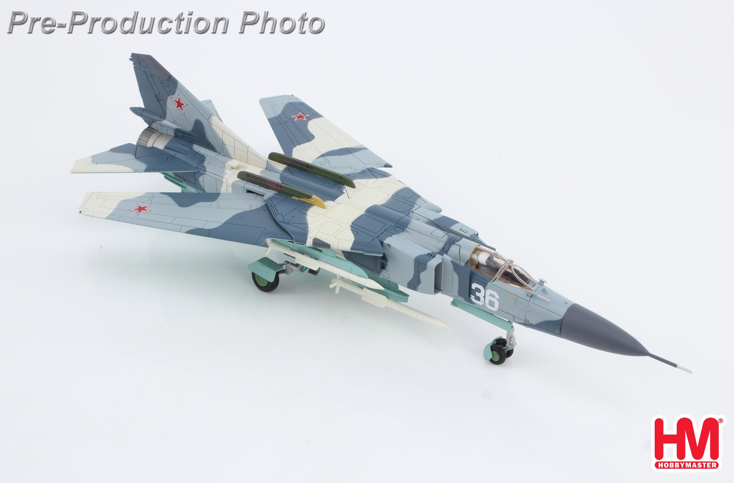 1/72 MIG-23-98 White 36 Russian Air Force (with 4 X R-77 Missiles)