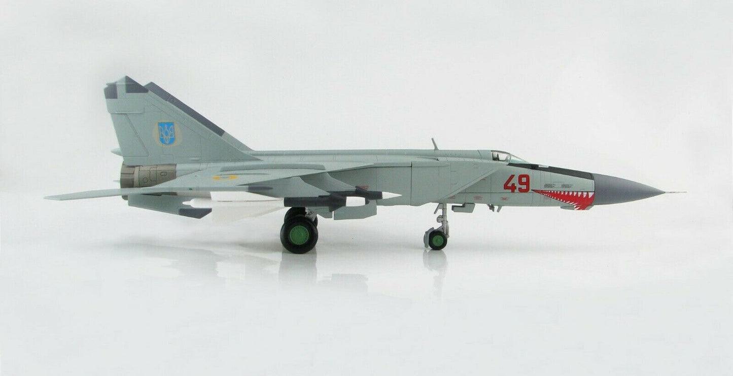 1/72 MIG-25PD - Foxbat - Red 49 146th Fighter Aviation Regiment Ukranian Air Force Vasilkov 1995