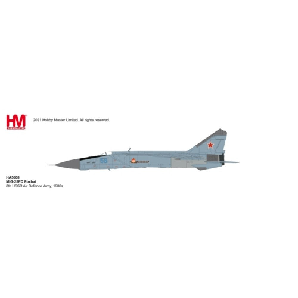 1/72 MIG-25PD Foxbat Blue 56 146th GvIAP 8th USSR Air Defence Army 1980s