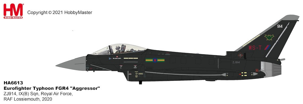 1/72 Eurofighter Typhoon FGR4 Aggressor ZJ914 IXB Sqn Royal Air Force RAF Lossiemouth 2020