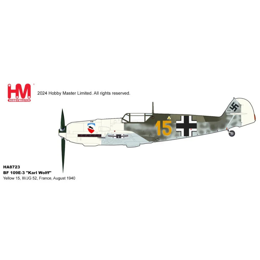 image1_1/48 Bf 109E3 Karl Wolff Yellow 15 III/Jg 52 France August 1940