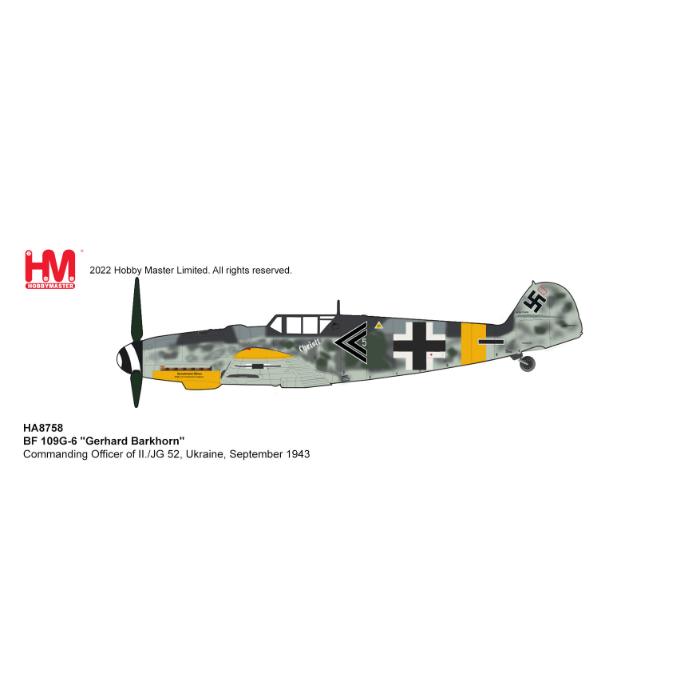 1/48 Bf-109G-6 "Gerhard Barkhorn" Commanding Officer of II./JG 52 Ukraine September 1943