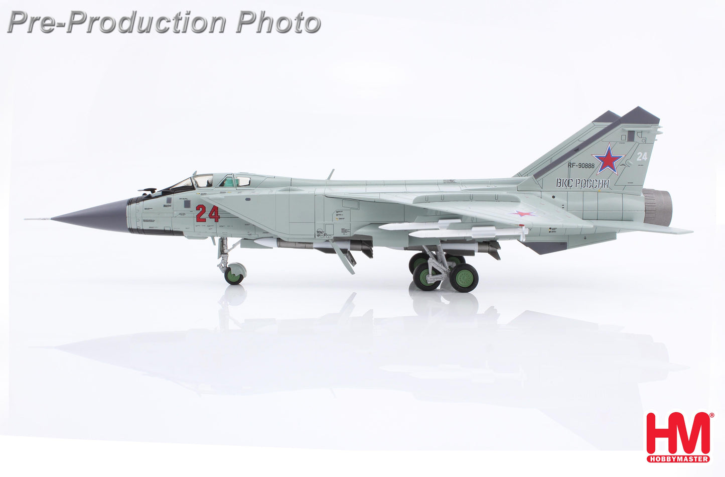 1/72 MIG-31BMÂ Red 24 712 Interceptor Regiment Kansk Central Military Region 2022 R-77 R-37 Missiles