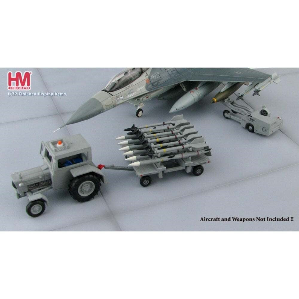1/72 US Modern Weapon Loading Set II Ford Tractor Missiles Trailer Lift Truck
