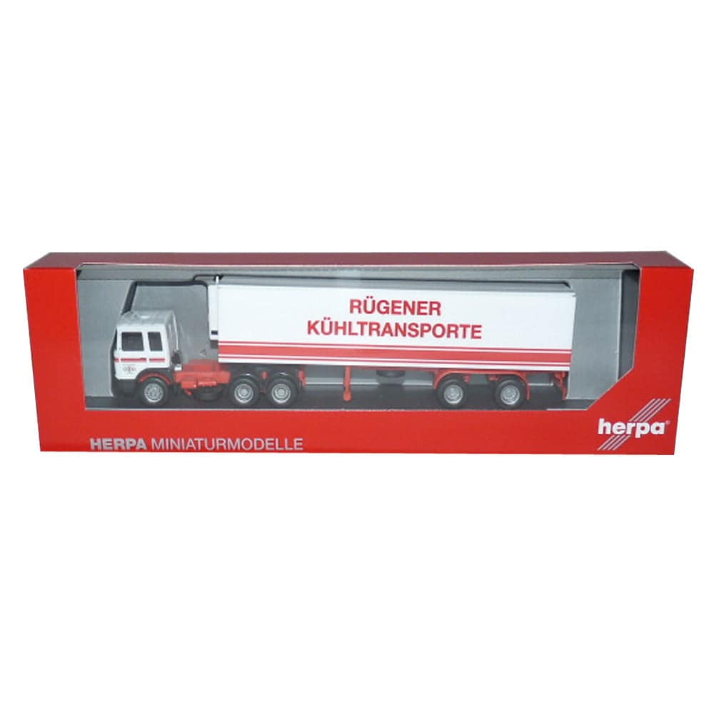 1-87 Roman Diesel 6x4 Refrigerated Box Semitrailer - VEB KV Stralsund / Ostseetrans - Mecklenbur