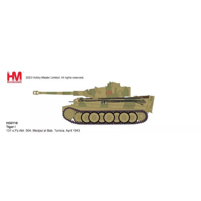 1/56 German Tiger I Tank 131 s.Pz Abt 504 Tunisia April 1943
