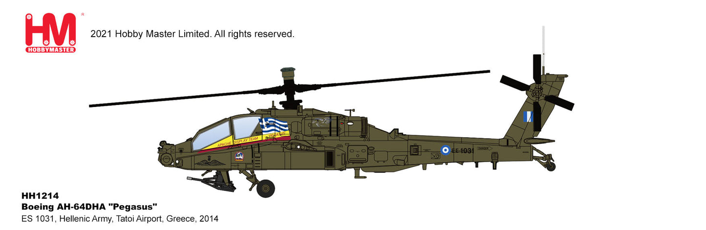 1/72 Boeing AH64DHA Pegasus ES 1031 Hellenic Army Tatoi Airport Greece 2014