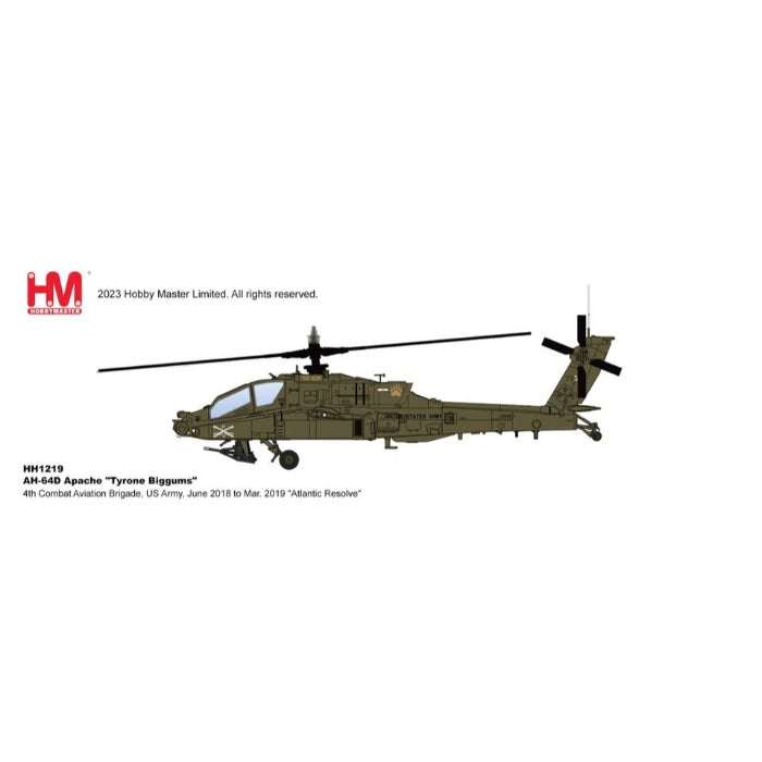 1/72 AH-64D Apache Tyrone Biggums 4th Combat Aviation Brigade US Army Jun18-Mar19 Atlantic Resolve