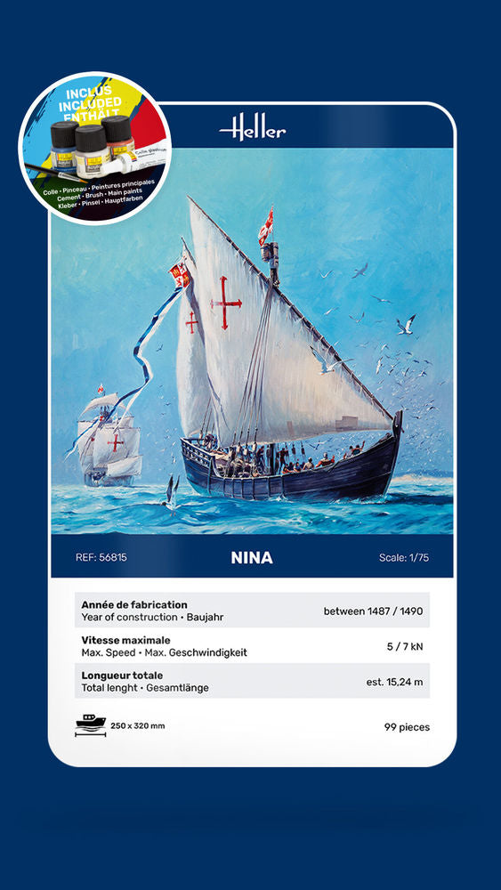 1/75 GIFT SET Nina (Includes: Cement, Brush and Main Paints)