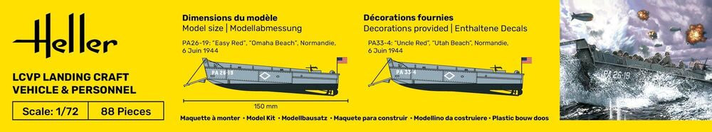 1/72 Starter Kit LCVP Landing Craft Vehicle & Personnel
