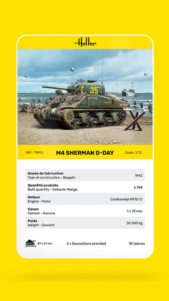 1/72 M4 Sherman D-Day