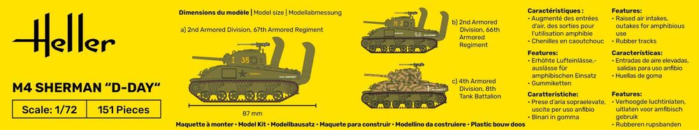 1/72 M4 Sherman D-Day