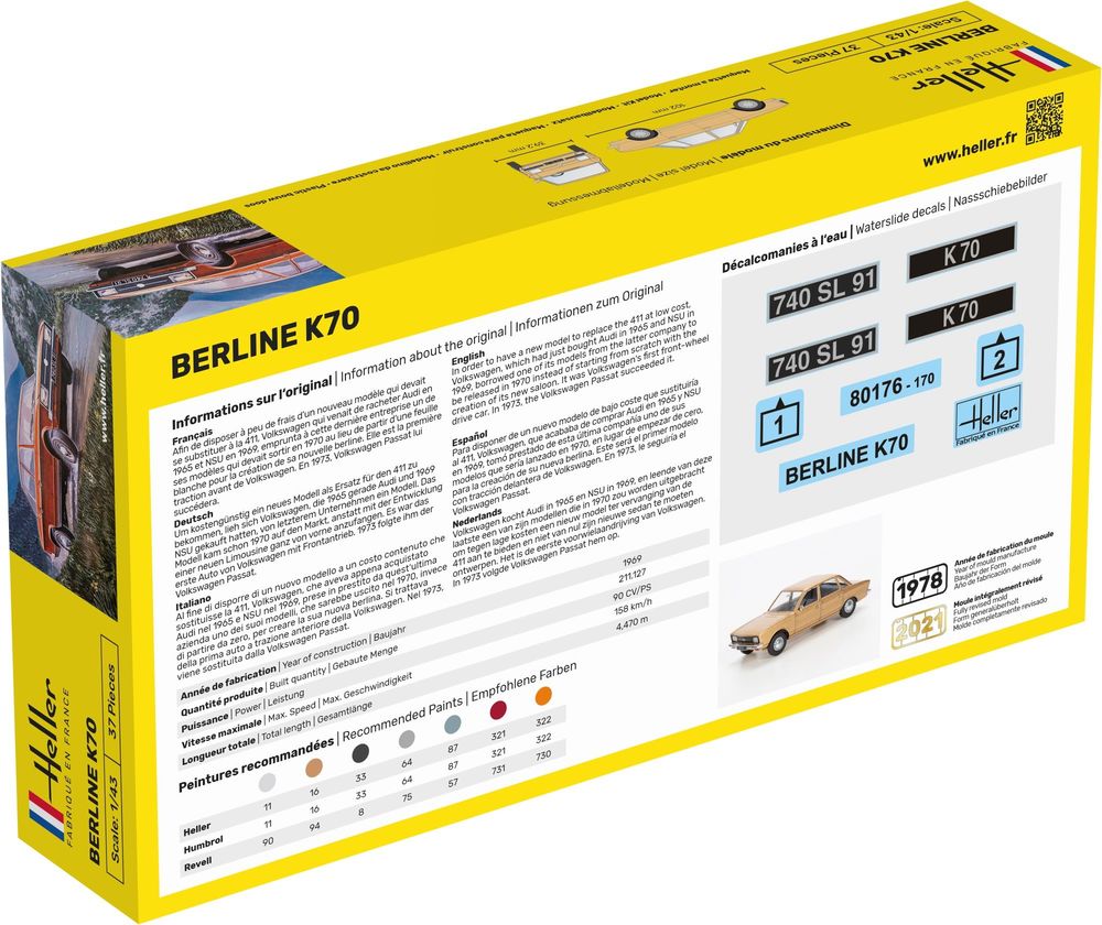 1/43 VW Berline K70